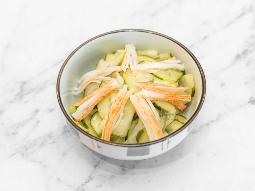 Cucumber Sunomono.