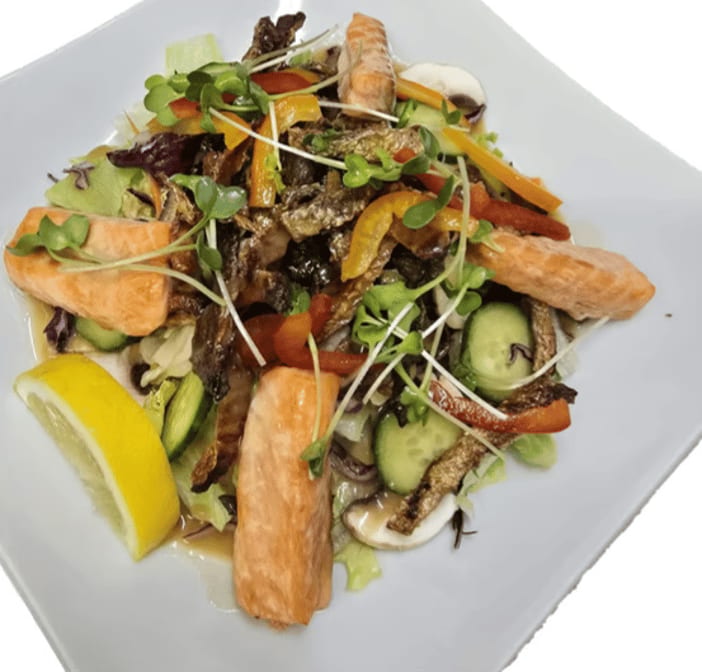 Salmon Skin Salad.