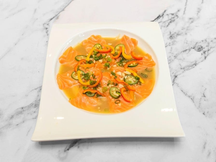 Salmon Carpaccio.