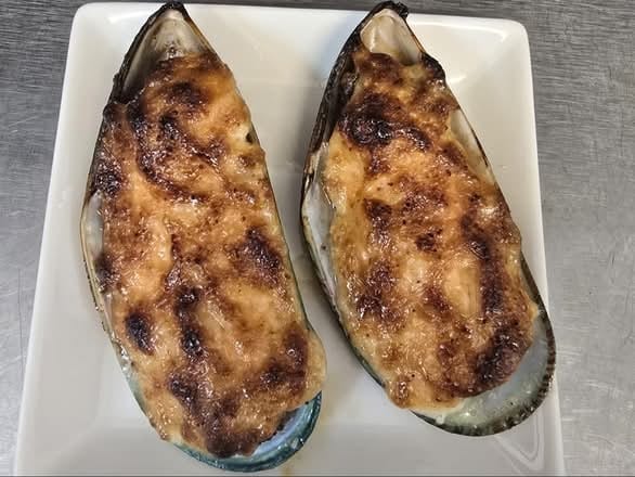 Baked Green Mussel.