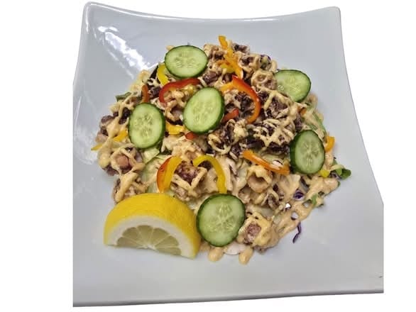 Calamari Steak Salad.