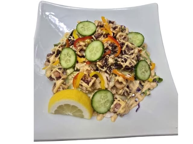 Calamari Steak Salad.