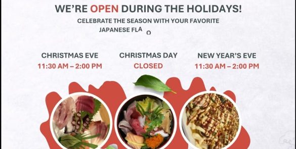 Happy Holidays! Our Christmas & New Year Hours